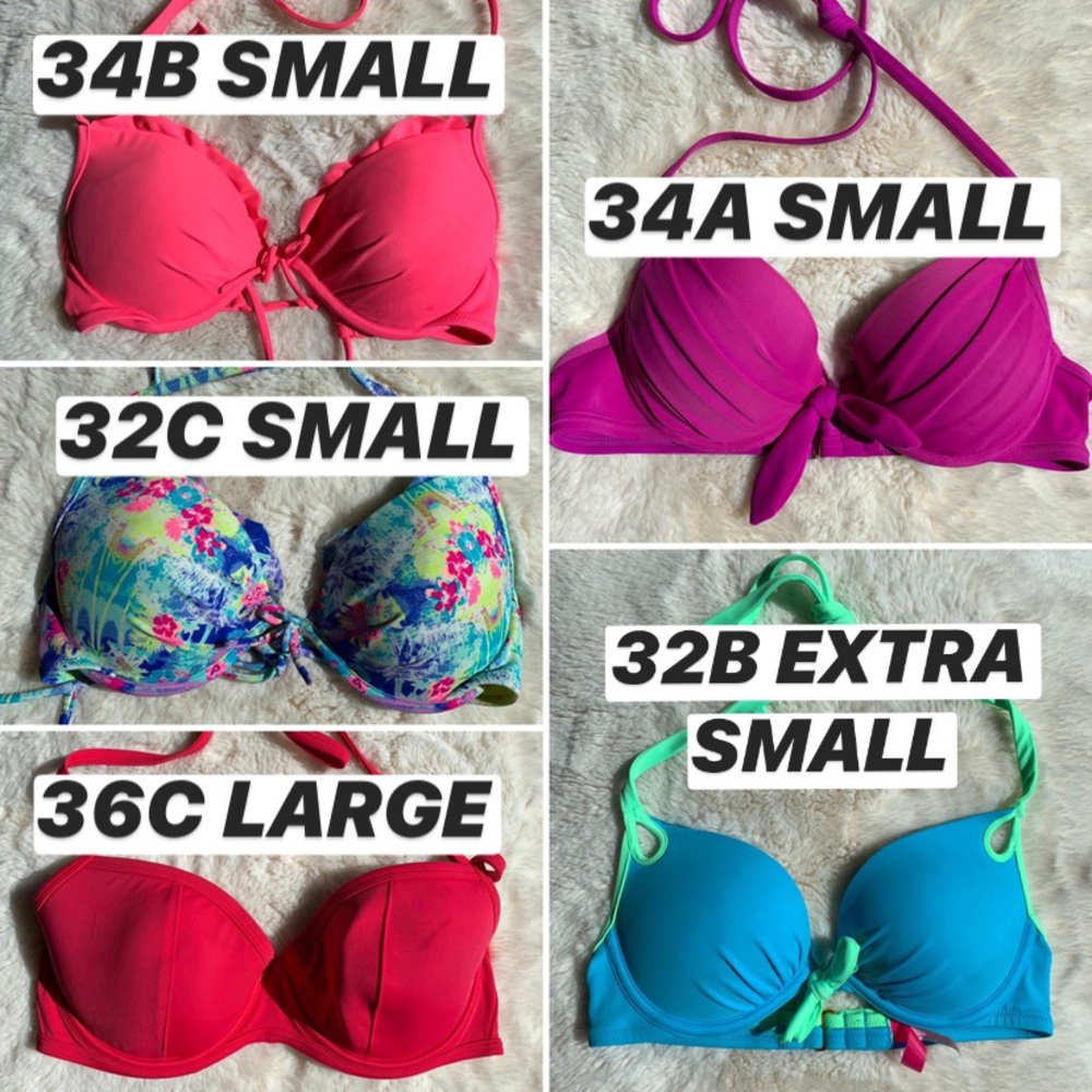 VICTORIA’S SECRET PUSH UP UNDERWIRE BIKINI TOPS